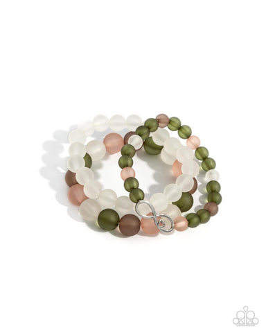 COMING SOON Paparazzi Simplistic Stack - Green Bracelet