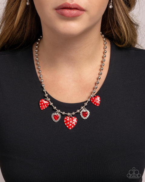 COMING SOON Paparazzi Mutual Affection - Red Heart Necklace