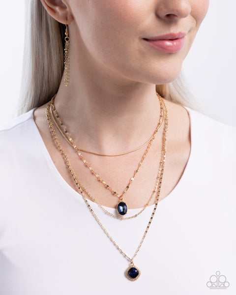 COMING SOON Paparazzi 
Four-Part Harmony - Blue Necklace