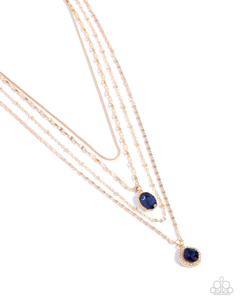 COMING SOON Paparazzi 
Four-Part Harmony - Blue Necklace