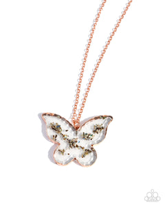 COMING SOON Paparazzi Skyward Shells - Copper Butterfly Necklace