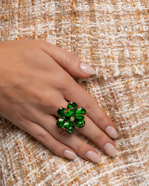 COMING SOON Paparazzi Fortunate Favor Necklace and Fortunate Fanfare Ring Green Set