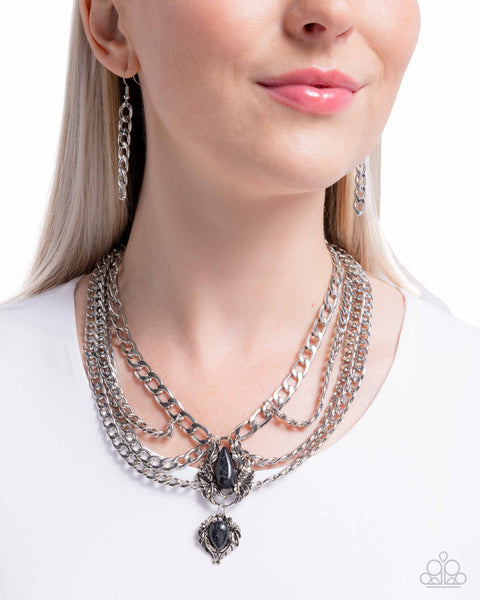 COMING SOON Paparazzi Laurel Layover - Black Necklace