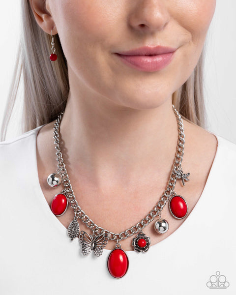 COMING SOON Paparazzi Garden Center - Red Necklace