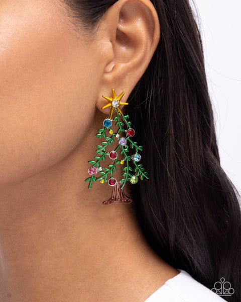 COMING SOON Paparazzi Christmas Credentials - Multi Earrings