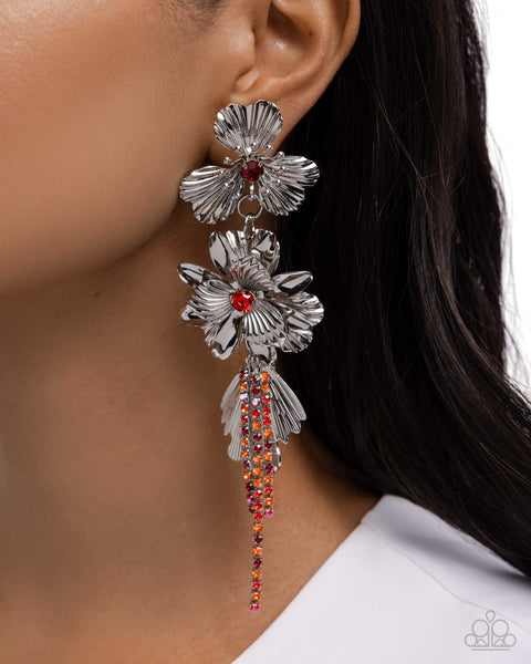 COMING SOON Paparazzi Classical Cadenza - Red Earrings