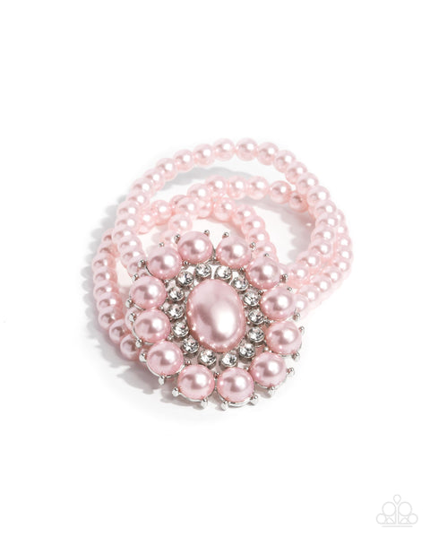 COMING SOON Paparazzi Take A Fancy To Pearl Pink Bracelet