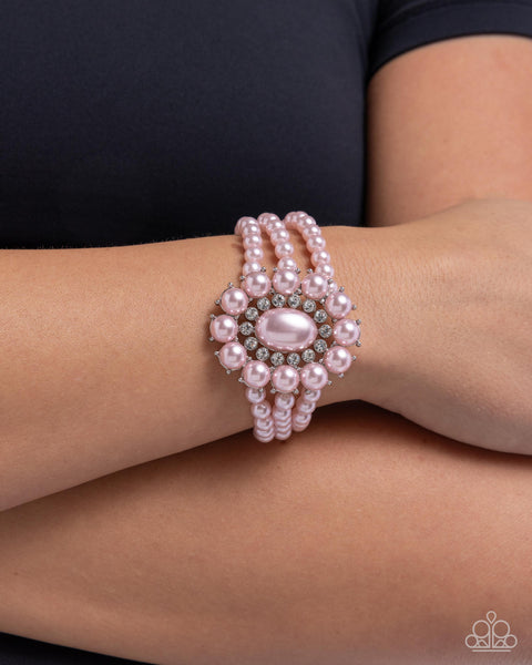 COMING SOON Paparazzi Take A Fancy To Pearl Pink Bracelet