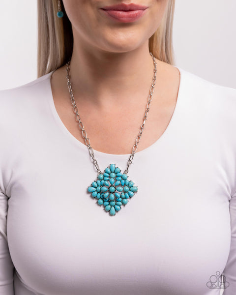 COMING SOON Paparazzi Stony Strength - Blue Necklace