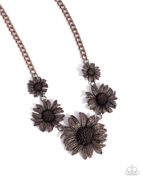 Paparazzi Sunflower Spring - Copper Necklace