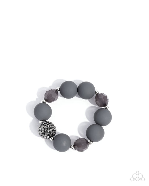 Paparazzi Hematite Hallmark - Silver Set