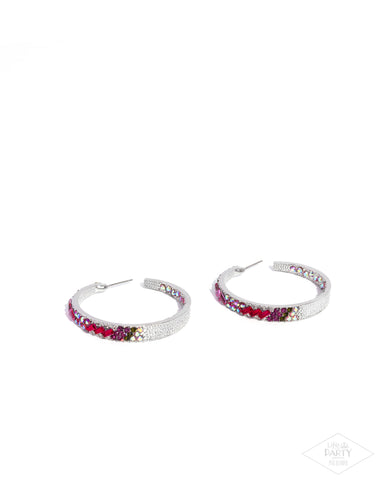 Paparazzi GLITZY By Association - Multi Hoop Earrings