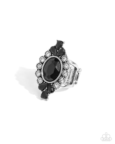 COMING SOON Paparazzi Hot Off The FINESSE - Black Ring