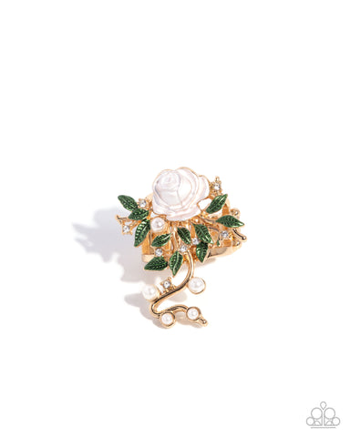 COMING SOON Paparazzi Beauty and the SWEET - Gold Flower Ring