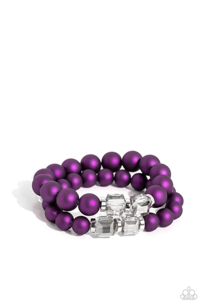 Paparazzi Shopaholic Showdown - Purple Bracelet