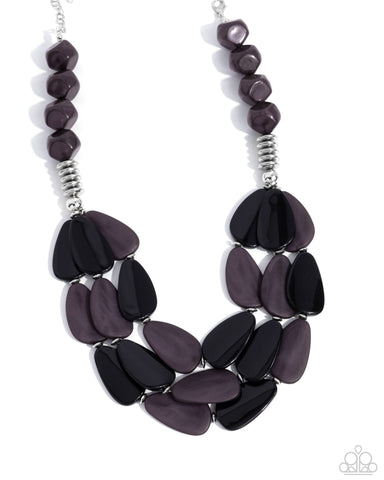 Paparazzi Smooth Spoken - Black Necklace