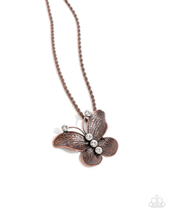 COMING SOON Paparazzi Flight Test - Copper Butterfly Necklace