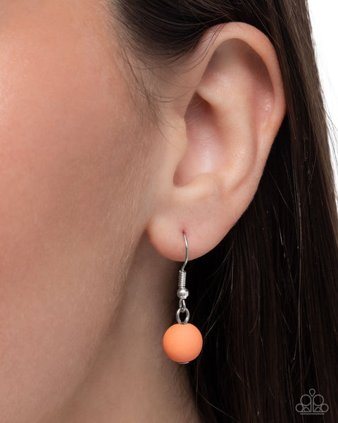 COMING SOON Paparazzi Suddenly Slanted - Orange Necklace