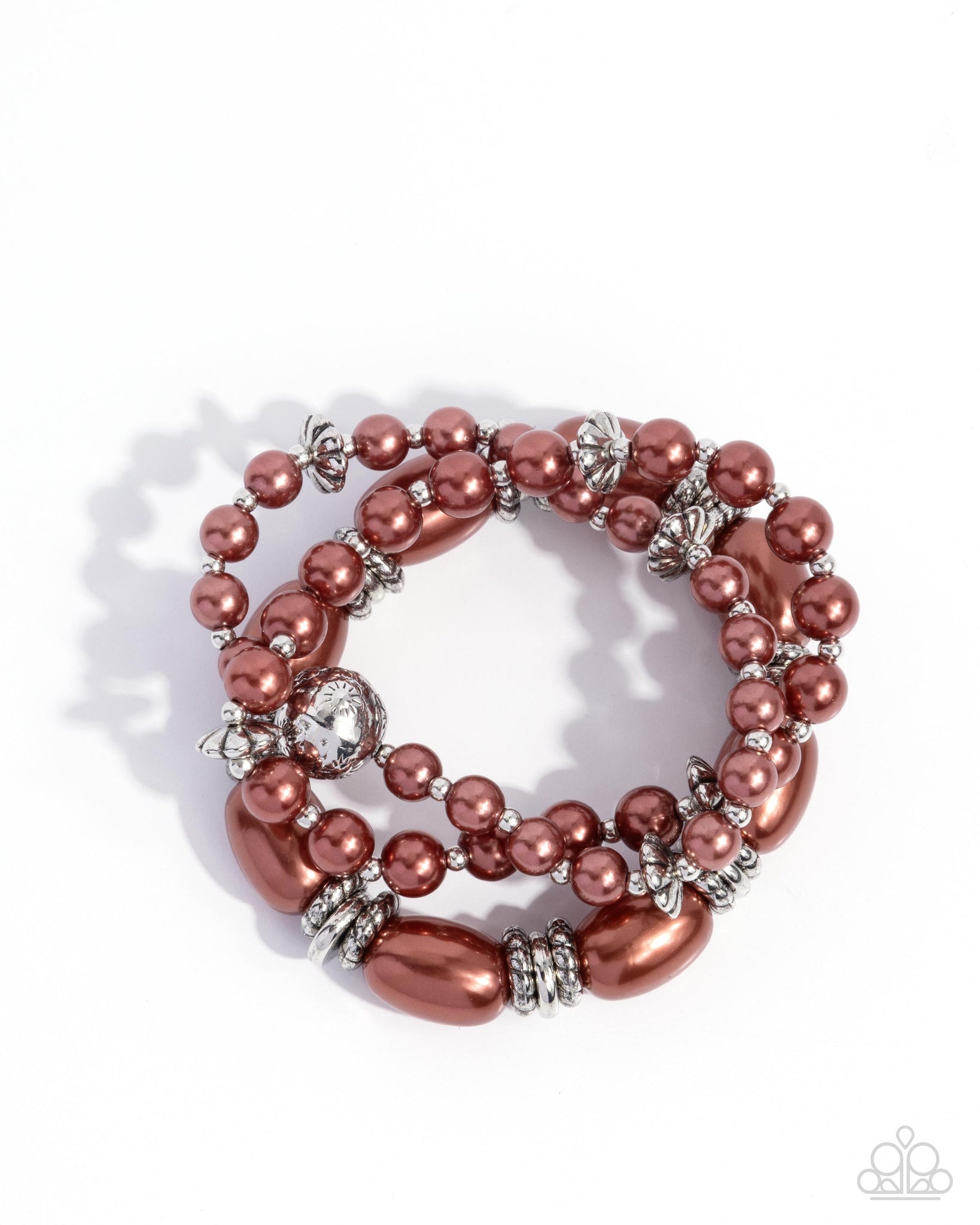 COMING SOON Paparazzi Smooth Stacks - Brown Pearl Bracelet