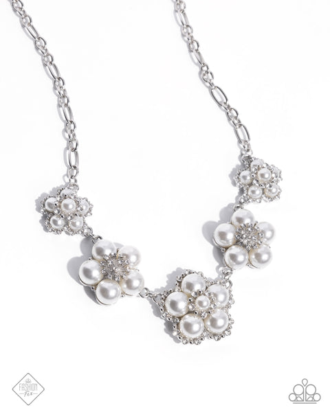 Paparazzi Cordially Chic Pearl - White Necklace