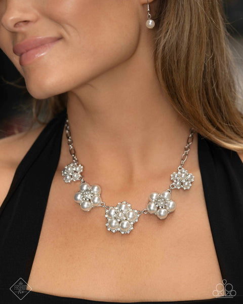 Paparazzi Cordially Chic Pearl - White Necklace
