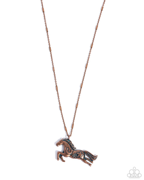 COMING SOON Paparazzi Stallion Spotlight - Copper Necklace