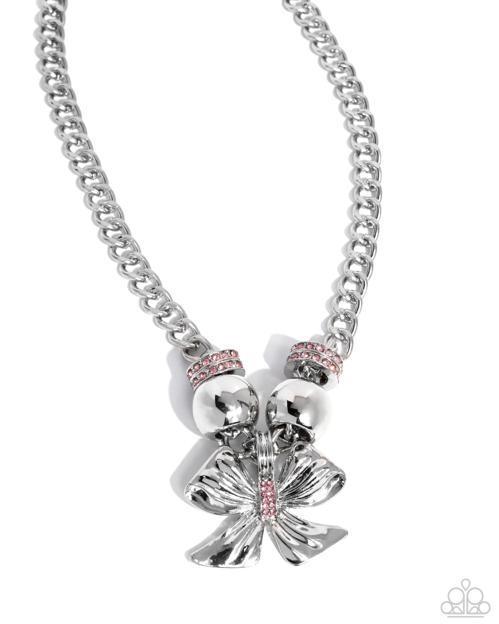 COMING SOON Paparazzi Big Deal Bow - Pink Necklace