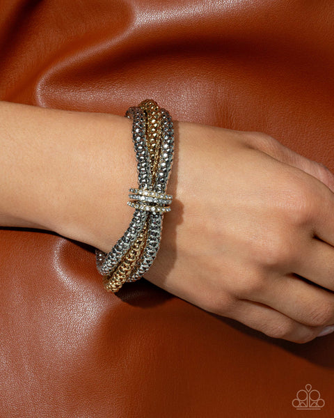 Paparazzi Faceted Facade - Multi Bracelet