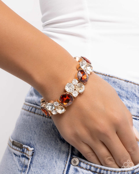 Paparazzi Standout Style - Brown Bracelet