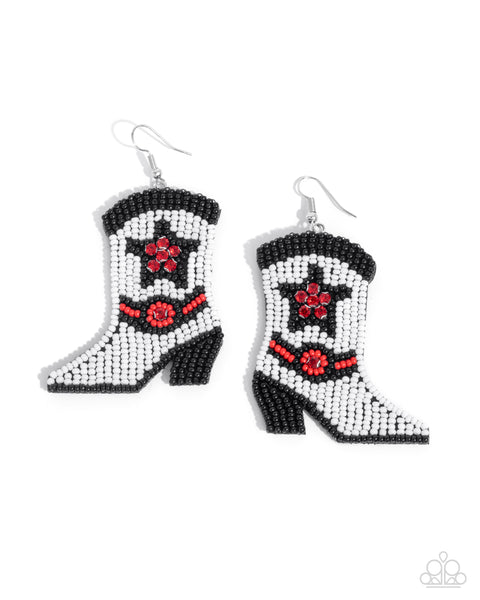 COMING SOON Paparazzi Beaded Boot - Multi Earring