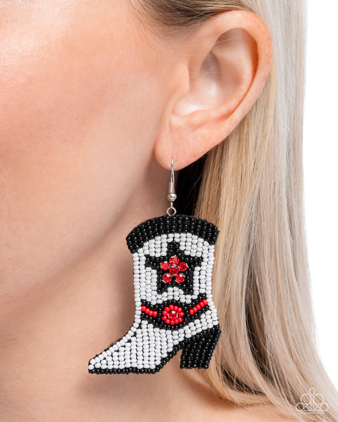 COMING SOON Paparazzi Beaded Boot - Multi Earring