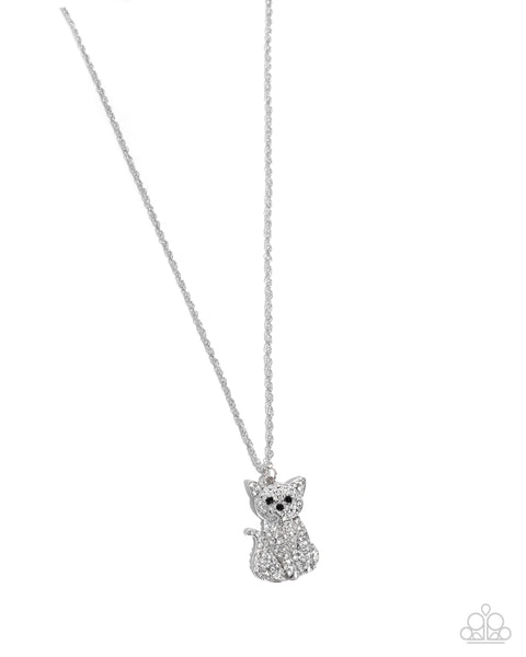 COMING SOON Paparazzi Cat Call - White Necklace