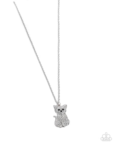 COMING SOON Paparazzi Cat Call - White Necklace