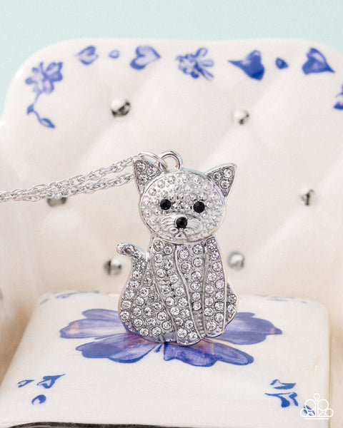 COMING SOON Paparazzi Cat Call - White Necklace
