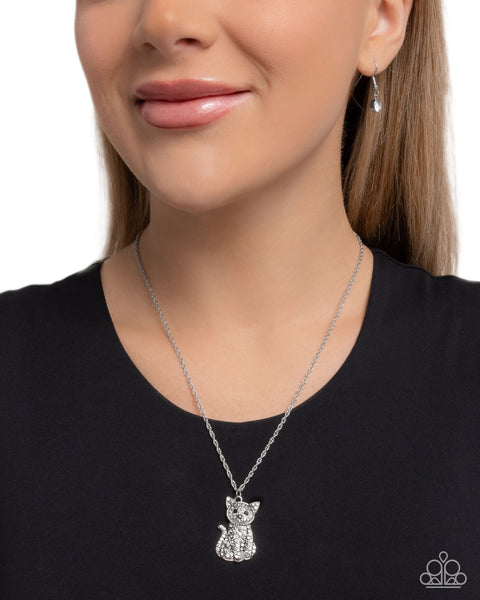 COMING SOON Paparazzi Cat Call - White Necklace