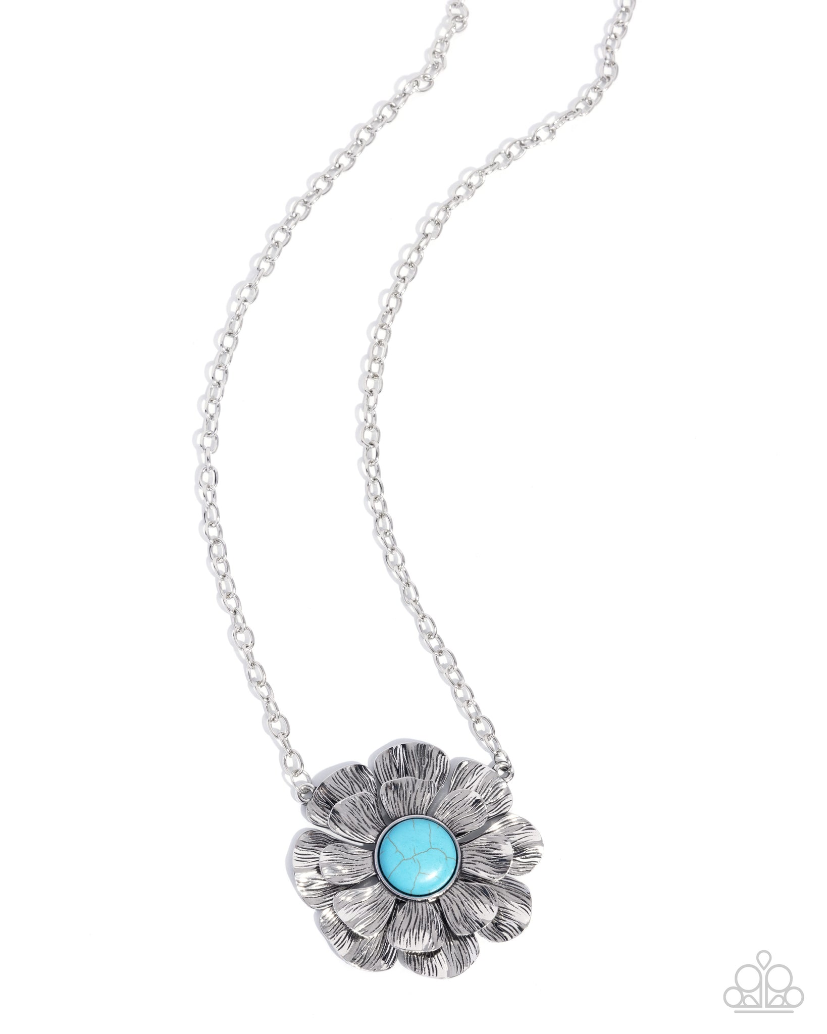 Paparazzi Floral Form - Blue Necklace