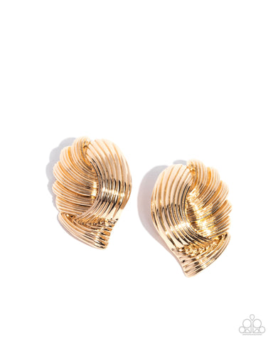 COMING SOON Paparazzi Carnivale Confidence - Gold Earring