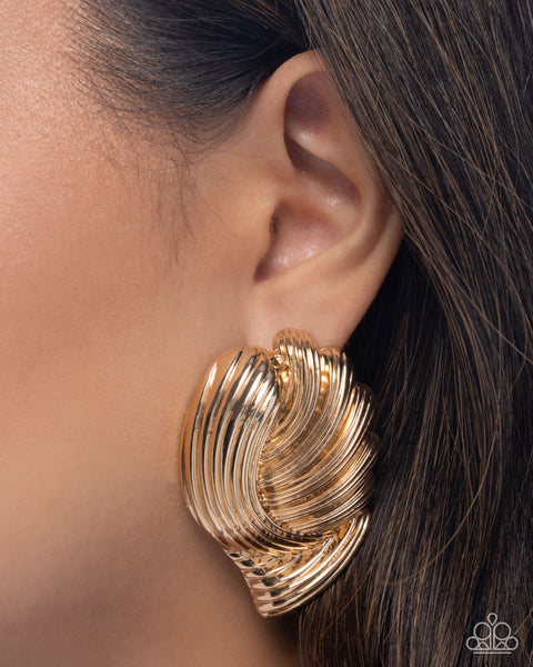 COMING SOON Paparazzi Carnivale Confidence - Gold Earring