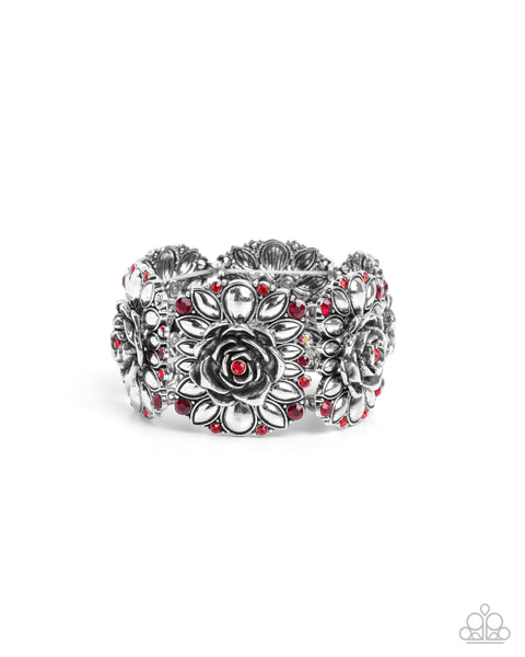 Paparazzi Blooming Balance - Red Bracelet