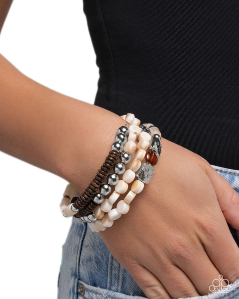 COMING SOON Paparazzi Eclectic Empire - Brown Coiled Bracelet