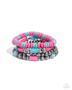 COMING SOON Paparazzi Adorably Abundant - Pink Bracelet