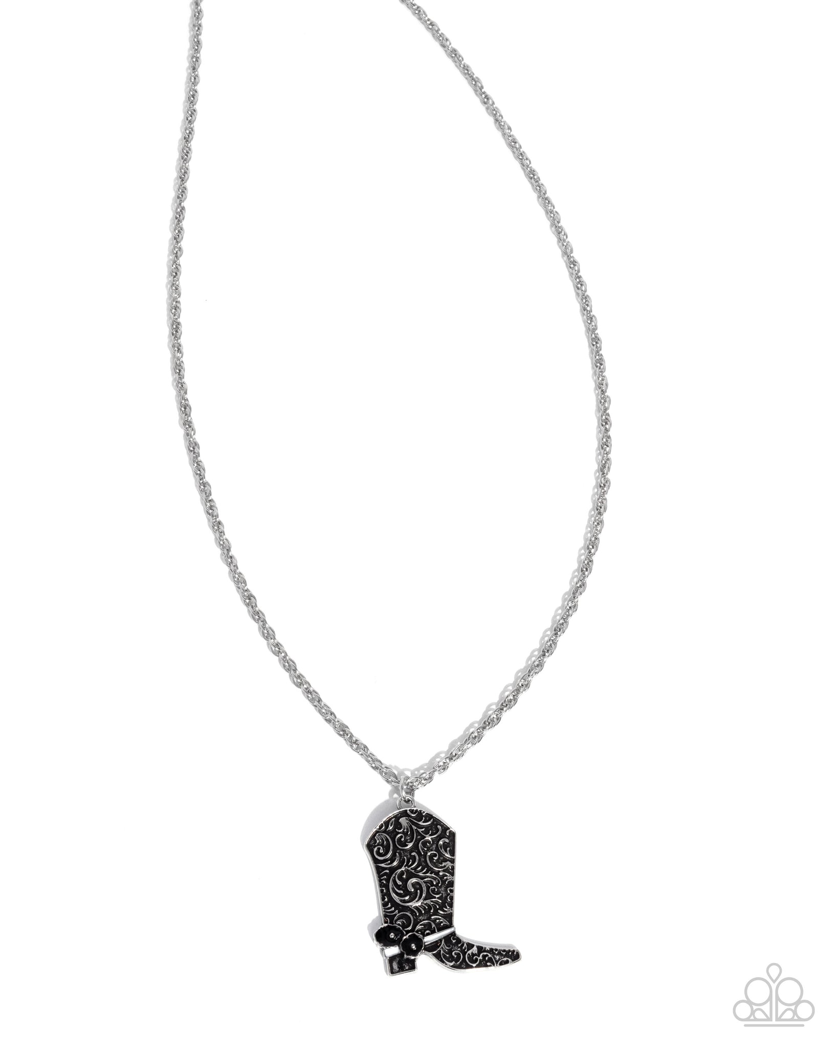 COMING SOON Paparazzi Blazing Boot - Black Necklace