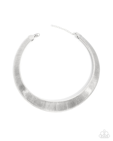 Paparazzi Fringe Formal - Silver Necklace