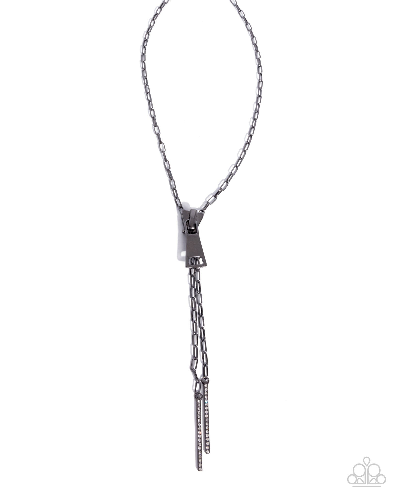 Paparazzi Zipper Zeal - Black Necklace