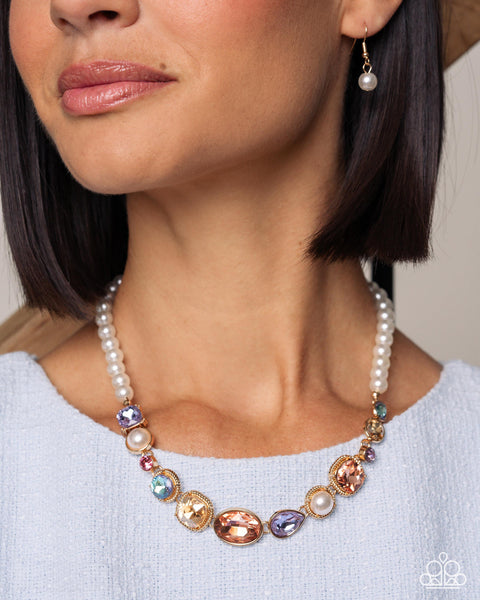 COMING SOON Paparazzi Adorably Antique - Multi Necklace