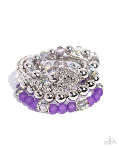 COMING SOON Paparazzi Poetically Plush - Purple Bracelet