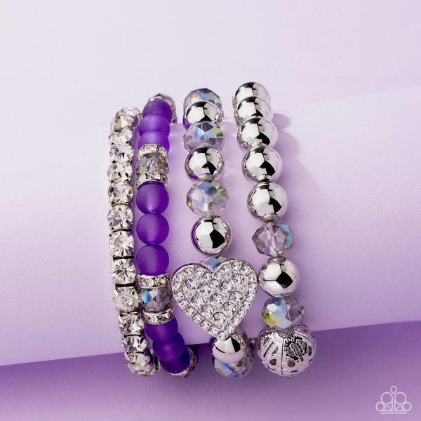 Paparazzi Poetically Plush - Purple Bracelet