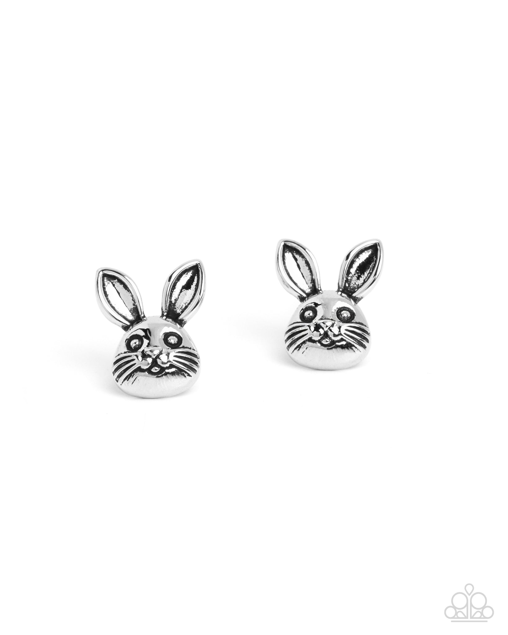 COMING SOON Paparazzi Bodacious Bunny - Silver Earrings