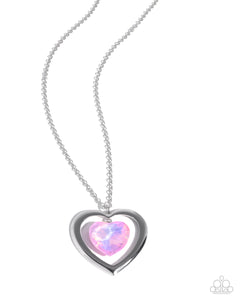 COMING SOON Paparazzi Heartfelt Hemisphere UV Pink Necklace