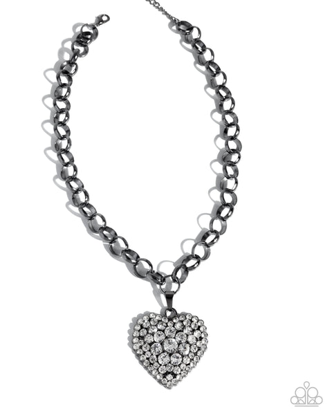 Paparazzi Heartfelt Havana - Black Necklace